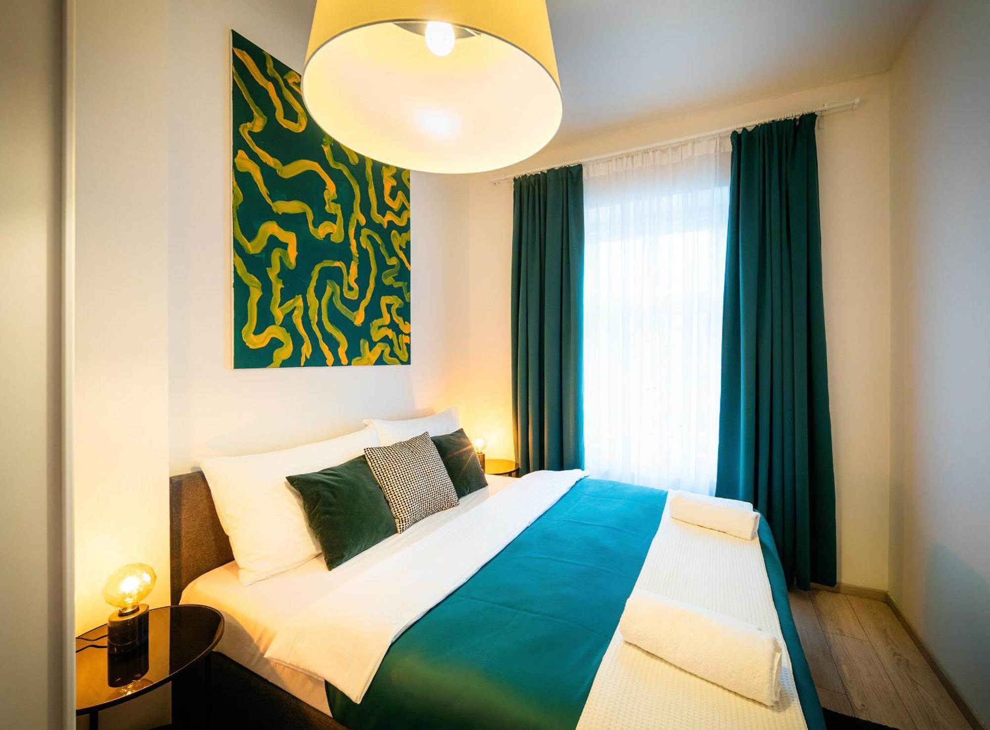 Centrum Apartments Pstrossova Prag Oda fotoğraf